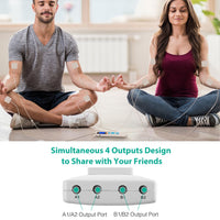 Impulse Massager Machine – 10 Modes, 4 Outputs, 8 Electrode Pads for Pain Relief, Muscle Recovery & Relaxation