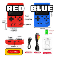 2 Pack Handheld Games for Kids Console 400 Retro Video Games, Portable Gaming Player Mini Arcade Electronic Toy Gifts for Boys Girls 2 Pack