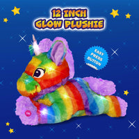 Rainbow Unicorn LED Light Up Stuffed Animal Glow Plush Sleep Toy Night Light for Girls 12 inch