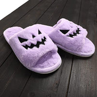 Halloween Winter Warm Slippers – Cute Indoor Shoes for Women with Soft Sole & Cozy Plush Design