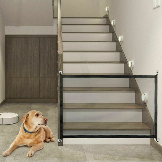 Portable Mesh Safety Gate – Pet & Baby Guard for Doors, Stairs, and Hallways
