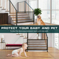 Portable Mesh Safety Gate – Pet & Baby Guard for Doors, Stairs, and Hallways