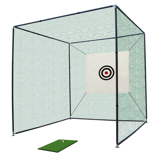 Golf Practice Net Cage with Metal Frame – Indoor & Outdoor Hitting Kit