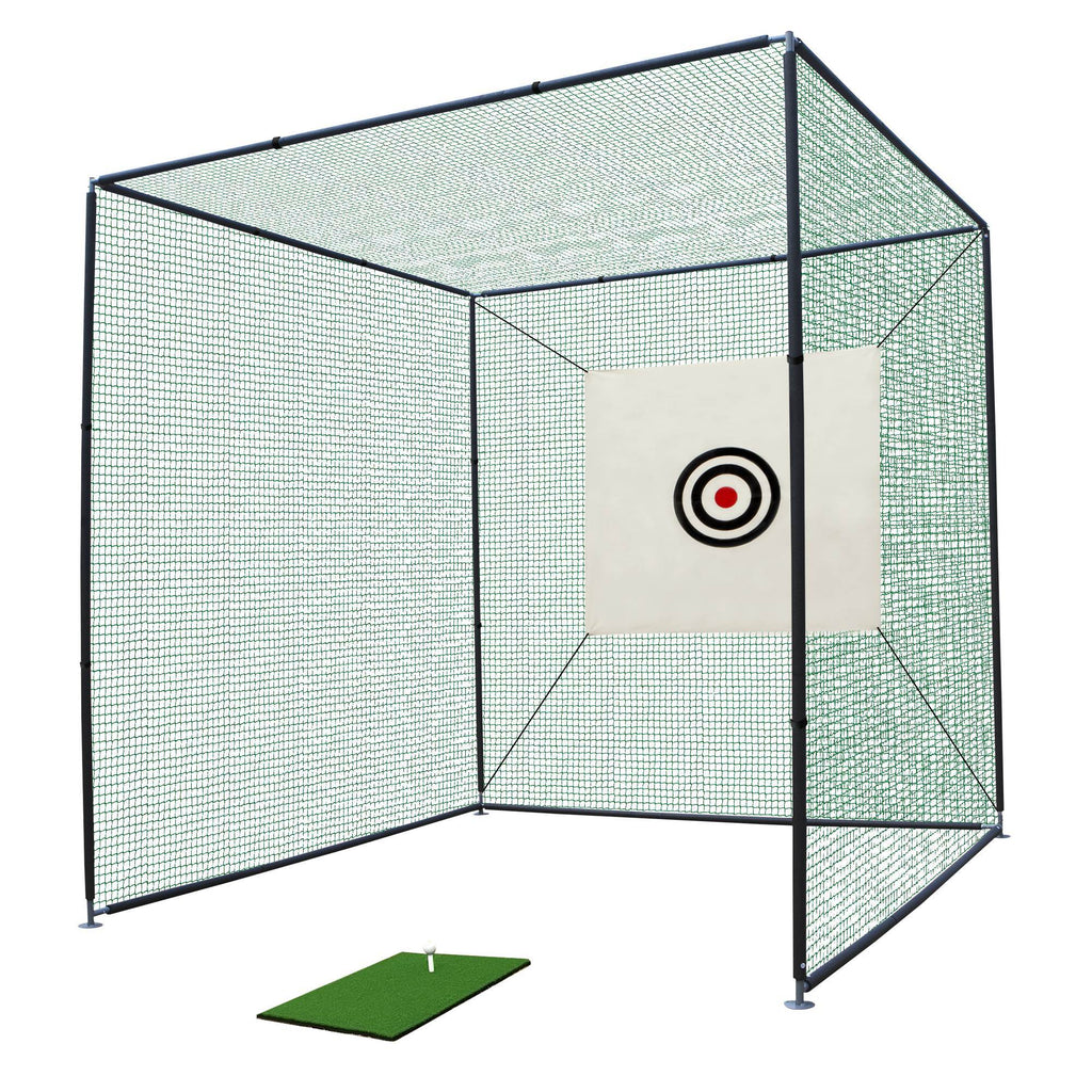 Golf Practice Net Cage with Metal Frame – Indoor & Outdoor Hitting Kit