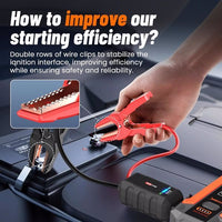 UT1200 Portable Power Bank – 12V 12000mAh Jump Starter with LED Light & Fast Charging for Cars, Phones & Outdoor Use