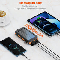 Solar Power Bank – Portable Charger with Built-In Light for Emergency, Travel & Outdoor Use