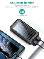 Solar Power Bank – Portable Charger with Built-In Light for Emergency, Travel & Outdoor Use