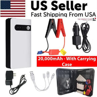 20000mAh Car Starter Booster – Portable Power Bank & Battery Charger with Jumper Box for Emergency & Travel