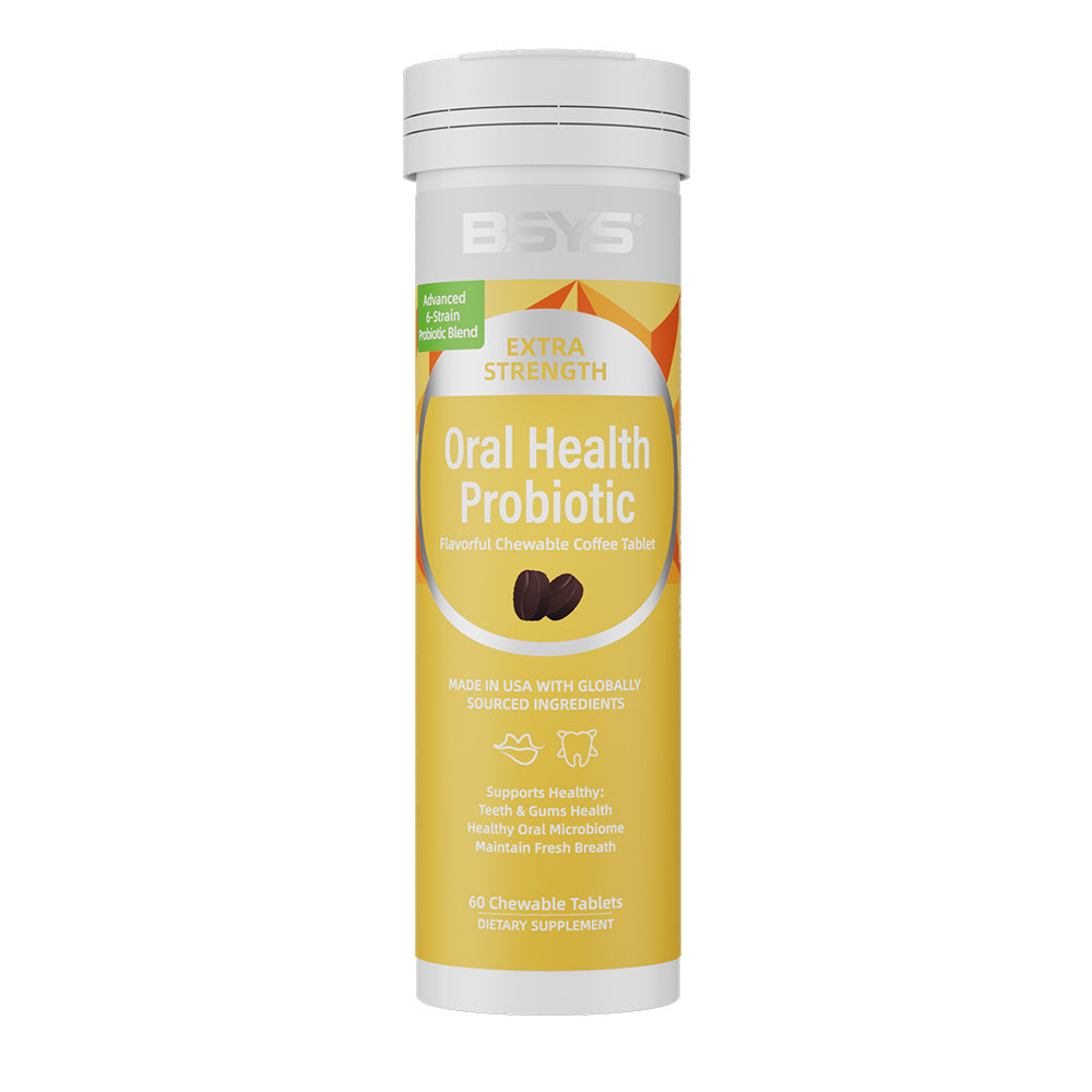 BSYS Coffee Lovers Meet Your New Obsession Oral Probiotic Chews That TASTE LIKE COFFEE High-quality Supplements For Your Mouth No Gross Aftertaste, Just That Rich, Roasty Vibe. Game Changer