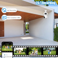 Dual‑Lens 1080P WiFi Security Camera – E27 Light Socket, AI Human Detection, 360° Panoramic View, Night Vision & Two‑Way Audio