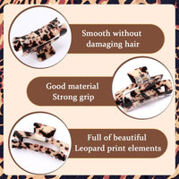 4pcs Tortoise Hair Claw Clips – 3.15