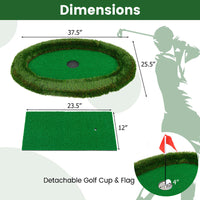 Floating Golf Green Oval Floating Chipping For Pool