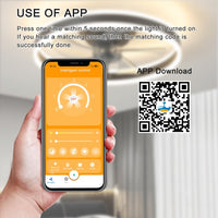 Ceiling Fan with Light – Modern Dimmable LED Ceiling Fan with Remote Control, 6 Speeds & Timer (White)