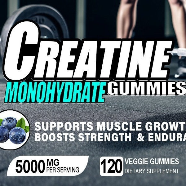 Creatine Gummies – 120 Count Bottle