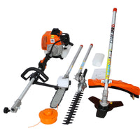 4 In 1 Multi-Functional Trimming Tool Garden Tool System With Gas Pole Saw Trimmer