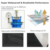 Waterproof Golf Cart Cover – Zippered 4-Passenger Protector with Elastic Hem for EZGO, Club Car & Yamaha