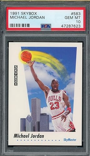 1991 SkyBox Michael Jordan #583 Basketball Card – PSA 10 Gem Mint  Graded Collectible