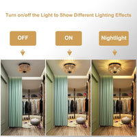 3-Lamp Woven Rattan Chandelier – Handmade Cage Lampshade Ceiling Fixture for Bedroom, Kitchen, Hallway & Porch