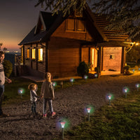 Solar Garden Lights – Color Changing LED Pathway Lights, IP44 Waterproof, Stainless Steel, 4/8/12/24 Pack