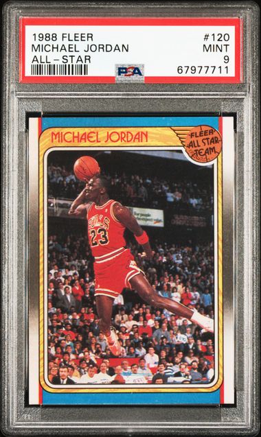 1988 Fleer All‑Star Michael Jordan #120 Basketball Card – PSA 9 Mint  Graded Collectible