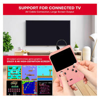 Handheld Video Game Console for Kids Portable Player Mini Arcade Electronic Toy, 400 Games Pink
