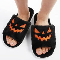 Halloween Winter Warm Slippers – Cute Indoor Shoes for Women with Soft Sole & Cozy Plush Design