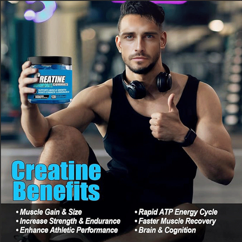 Creatine Gummies – 120 Count Bottle