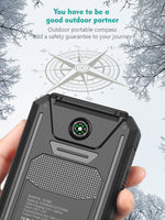 Solar Power Bank – Portable Charger with Built-In Light for Emergency, Travel & Outdoor Use