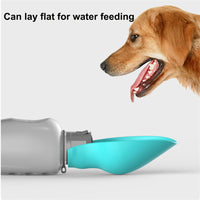 800ml Portable Dog Water Bottle – High‑Capacity Leakproof Design with Foldable Drinking Bowl for Outdoor Pet Use