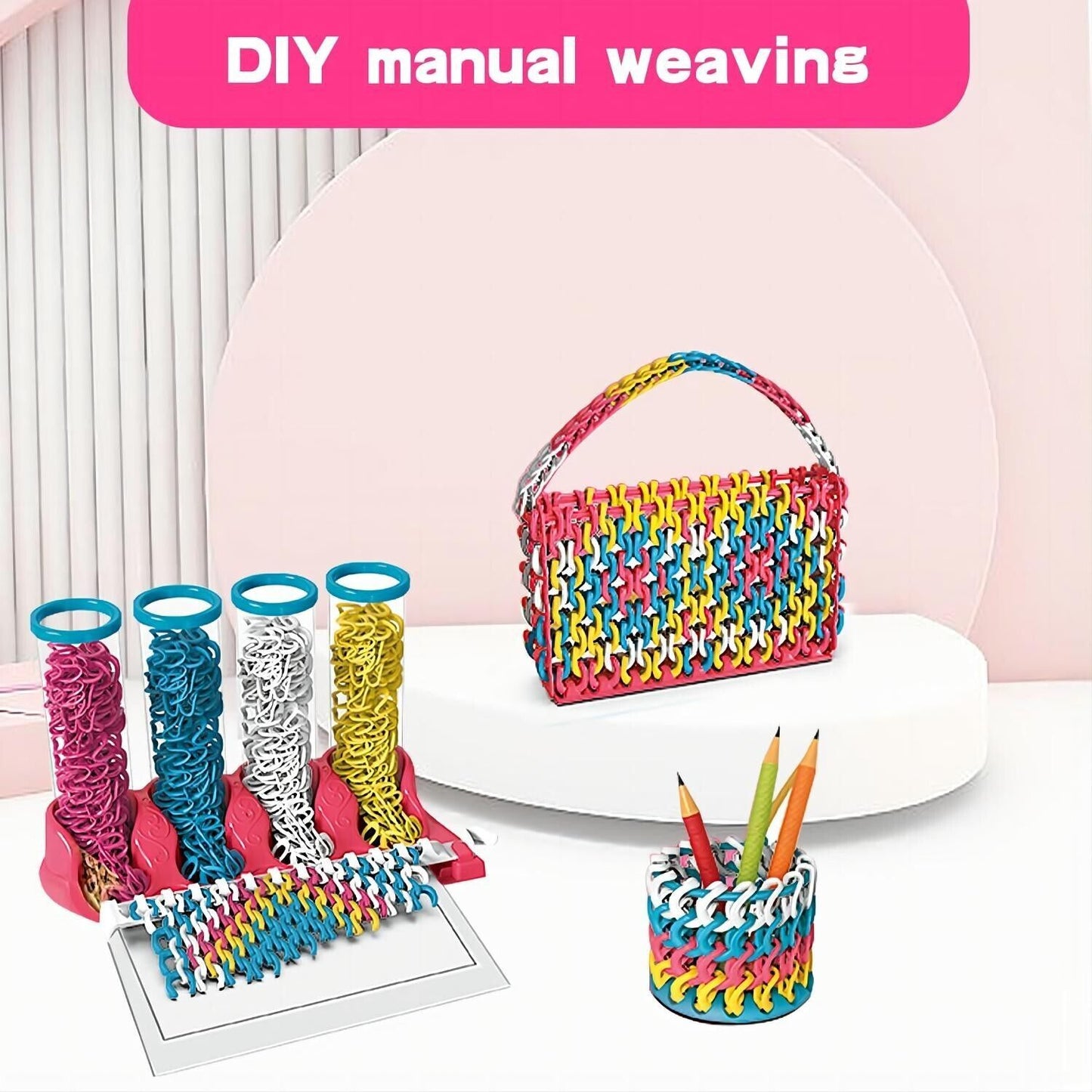DIY Bracelet & Accessory Weaving Kit β Creative Craft Set for Girls with Loom, Threads & Instructions