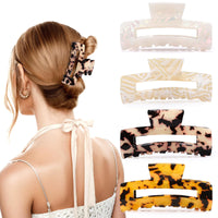 4pcs Tortoise Hair Claw Clips – 3.15