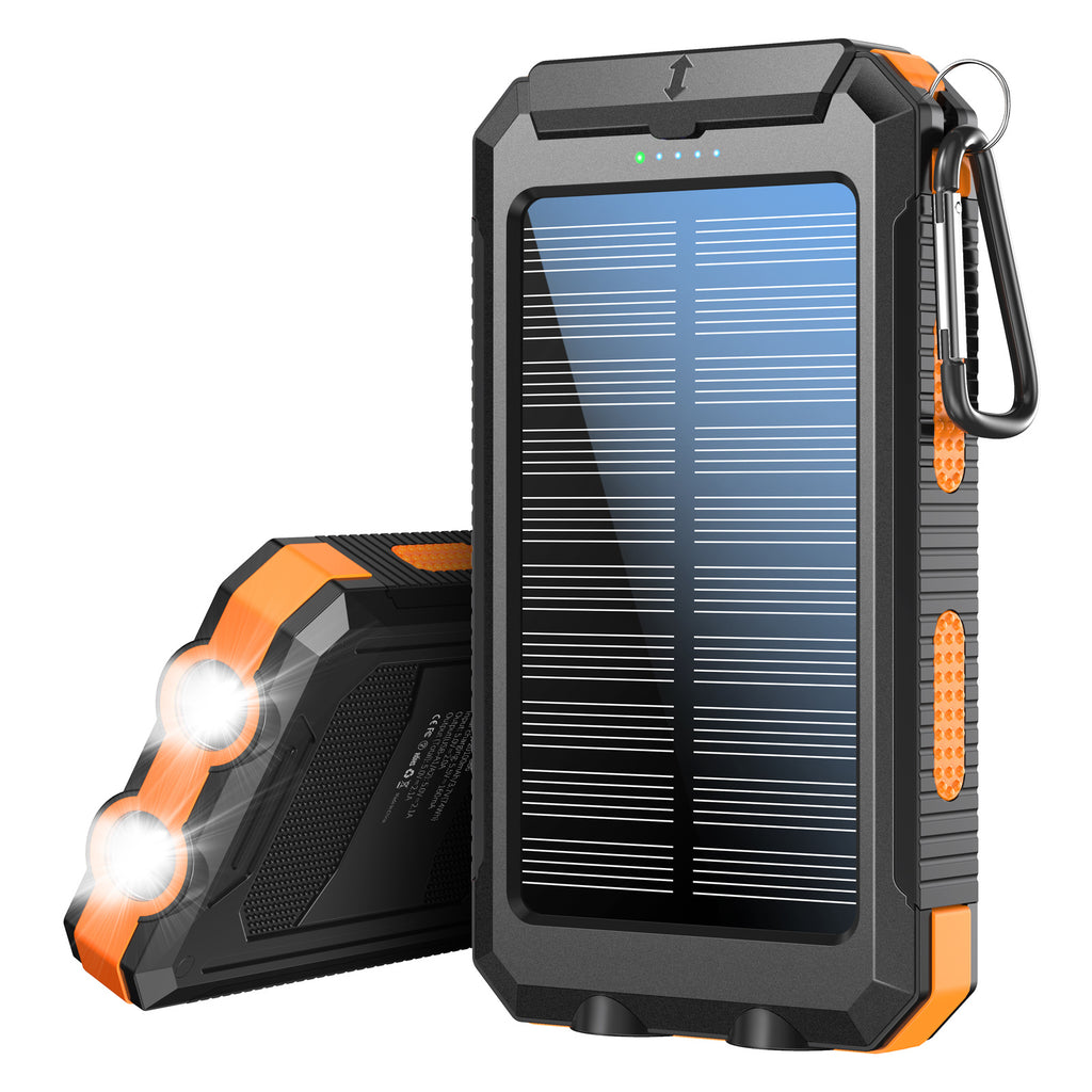 Solar Power Bank – Portable Charger with Built-In Light for Emergency, Travel & Outdoor Use