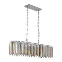 Modern Oval Crystal Chandelier – Luxury Ceiling Light Fixture for Dining Room, Living Room & Foyer (No Bulbs Included)