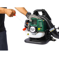 52CC Gas Backpack Leaf Blower – 2‑Cycle, 2.0HP with Extension Tube, Lightweight & Ergonomic Design (Green)