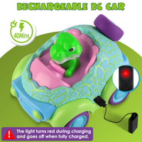 2-Pack Dinosaur Remote Control Cars with Lights & Music – Rechargeable, Multiplayer Fun for Kids Ages 3+