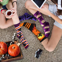 6-Pair Holiday Cotton Sock Set – Funny Halloween & Christmas Designs for Men, Women & Girls