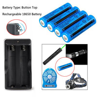 Li‑ion Rechargeable Battery & Dual Charger Kit – 4× 3000mAh 3.7V Batteries with LED Indicator (US Plug)