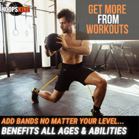 HoopsKing Vertical Jump Trainer – Waist to Heels Resistance Bands  Explosive Power, Speed & Jump Height