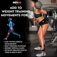 HoopsKing Vertical Jump Trainer – Waist to Heels Resistance Bands  Explosive Power, Speed & Jump Height
