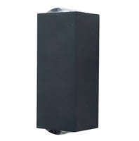 Outdoor Beam Wall Light – Modern Up & Down Waterproof Wall Lamp for Patio, Yard, Garden & Indoor Décor (Black, 20W, IP65)