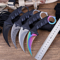 Outdoor Tactical Wilderness Survival Claw Knife – 3Cr13Mov Stainless Steel, 19cm Fixed Blade with Sheath