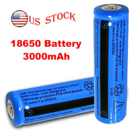10‑Pack Li‑ion Rechargeable Batteries – 3000mAh 3.7V 18650 Cells for Flashlights, Tools & Portable Devices (Blue)