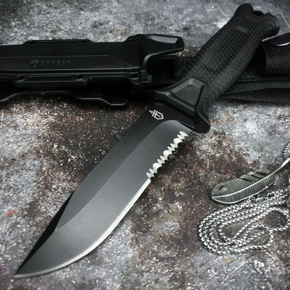 Goebel Infantry Tactical Wilderness Survival Straight Knife – Fixed Blade Outdoor & Self‑Defense Carry Knife