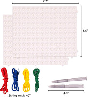 DIY String Art Drawing Board Kit – Colorful Braided Craft Set for Kids with Threading Pen