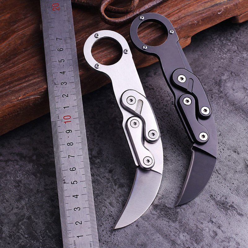 Mechanical Claw Folding Knife – 440C Stainless Steel All‑Steel Handle  High‑Hardness Outdoor Camping & Survival Tool