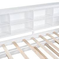 Twin Size Wooden Daybed with Trundle – White Finish, Built‑In Shelf & USB Charging Ports  Space‑Saving Guest & Kids’ Room Solution