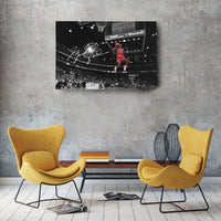 Michael Jordan Autographed Slam Dunk Canvas Wall Art – Chicago Bulls Tribute, Premium Print, Ready to Hang