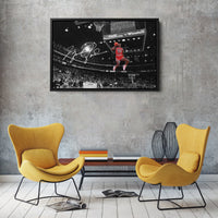 Michael Jordan Autographed Slam Dunk Canvas Wall Art – Chicago Bulls Tribute, Premium Print, Ready to Hang