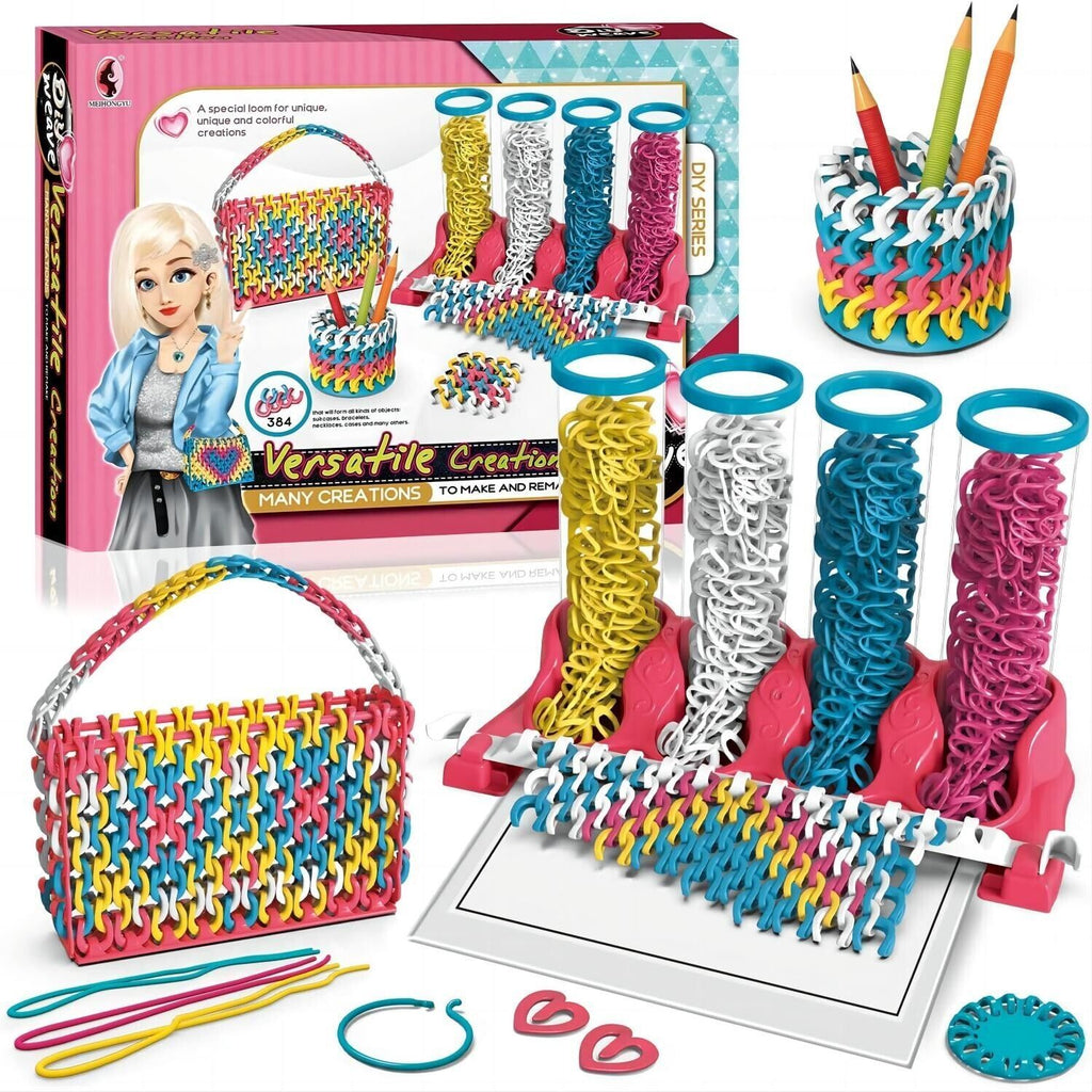 DIY Bracelet & Accessory Weaving Kit – Creative Craft Set for Girls with Loom, Threads & Instructions