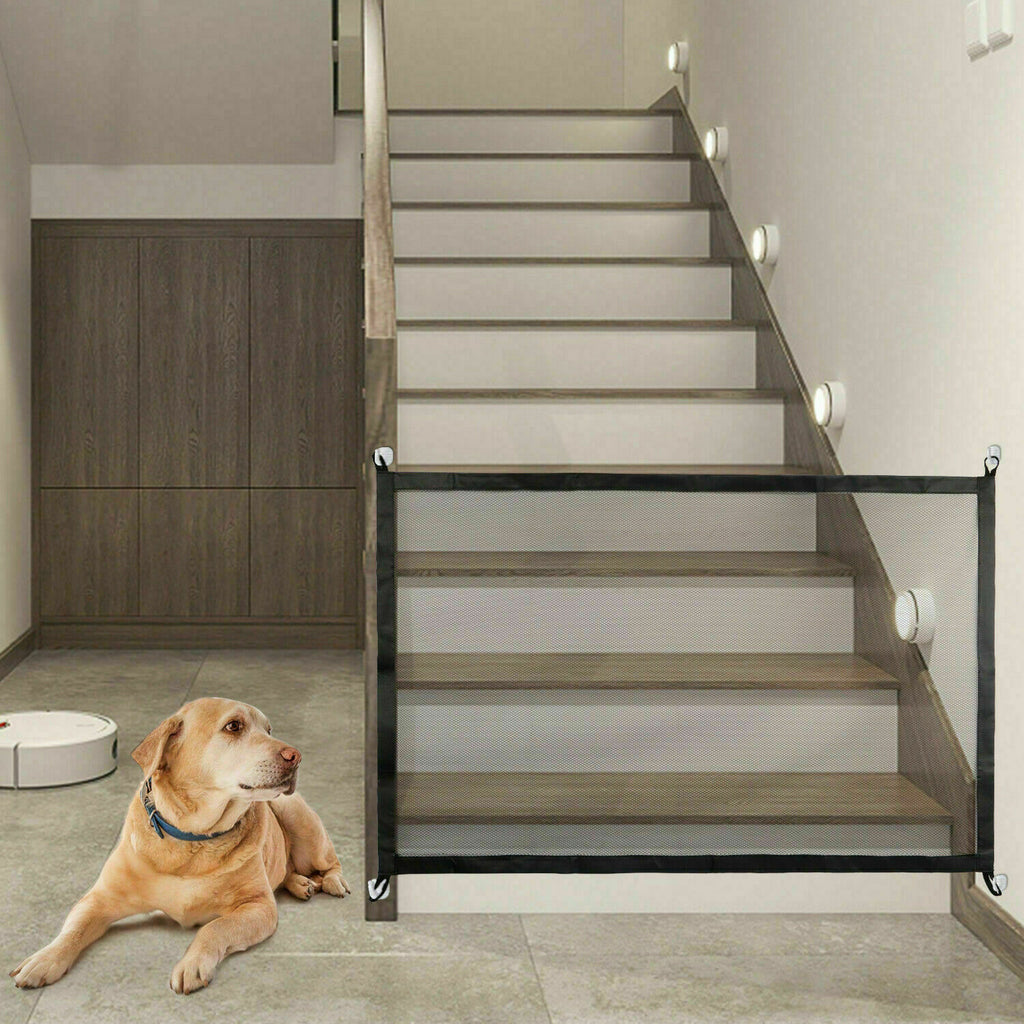 Portable Mesh Safety Gate – Pet & Baby Guard for Doors, Stairs, and Hallways